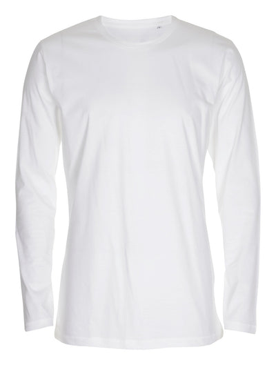 Basic Langærmet T-shirt - Hvid - TeeShoppen - Hvid 5