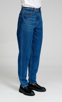 De Originale Performance Mom Jeans - Medium Blue Denim