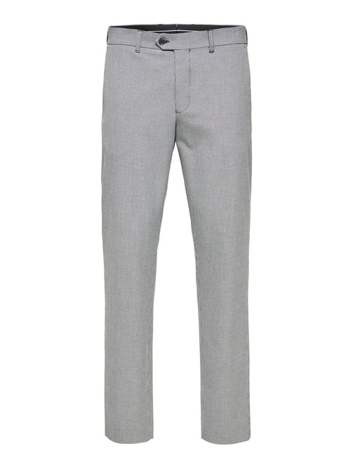 Performance Premium Pants - Sort/Hvid - Selected Homme - Sort