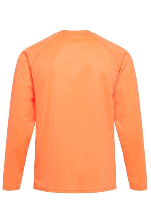 Langærmet Trænings T-shirt - Orange - TeeShoppen - Orange