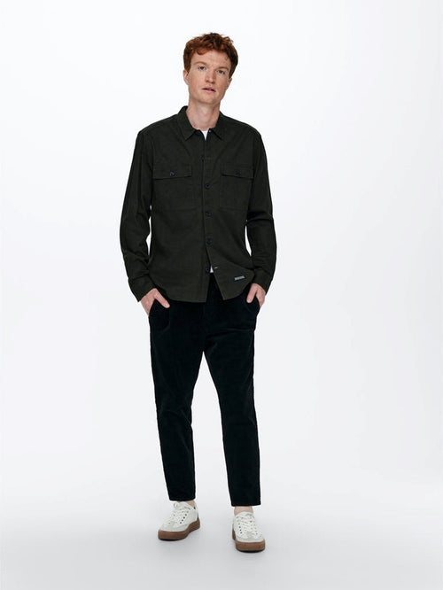 Linus Cropped Cord - Sort - Only & Sons - Sort