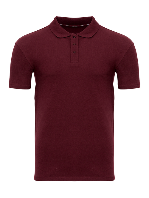 Muscle Polo Shirt - Bordeaux - TeeShoppen - Rød