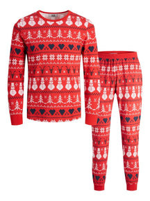 Snowflake Junior Pyjamas - Rød