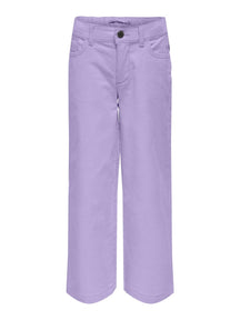 Vera Cord Wide Pants - Lavender