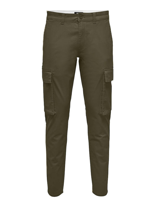 Next Cargo Pants - Olive Night - Only & Sons - Grøn