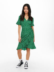 Olivia Wrap Dress - Verdant Green