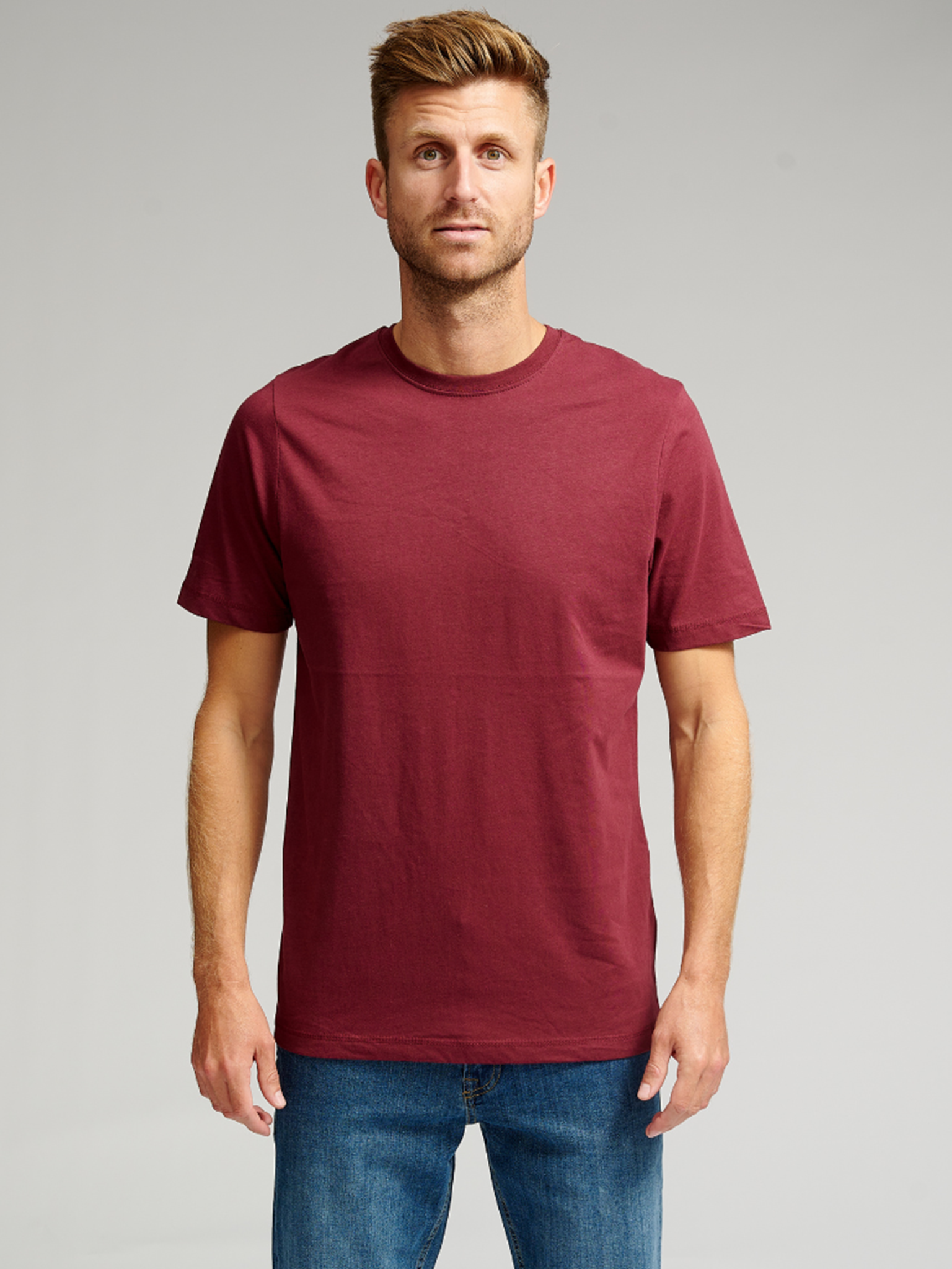 Basic T-shirt Bordeaux | TeeShoppen