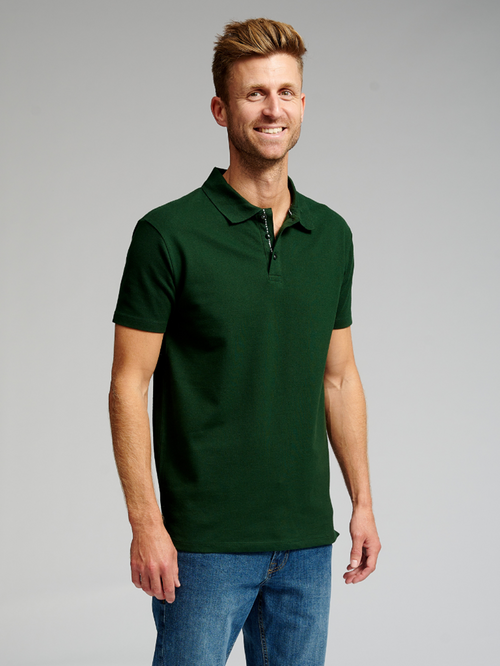 Muscle Polo Shirt - Mørkegrøn - TeeShoppen - Grøn