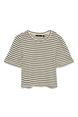 Ohia 2/4 O-Neck Top - Sort