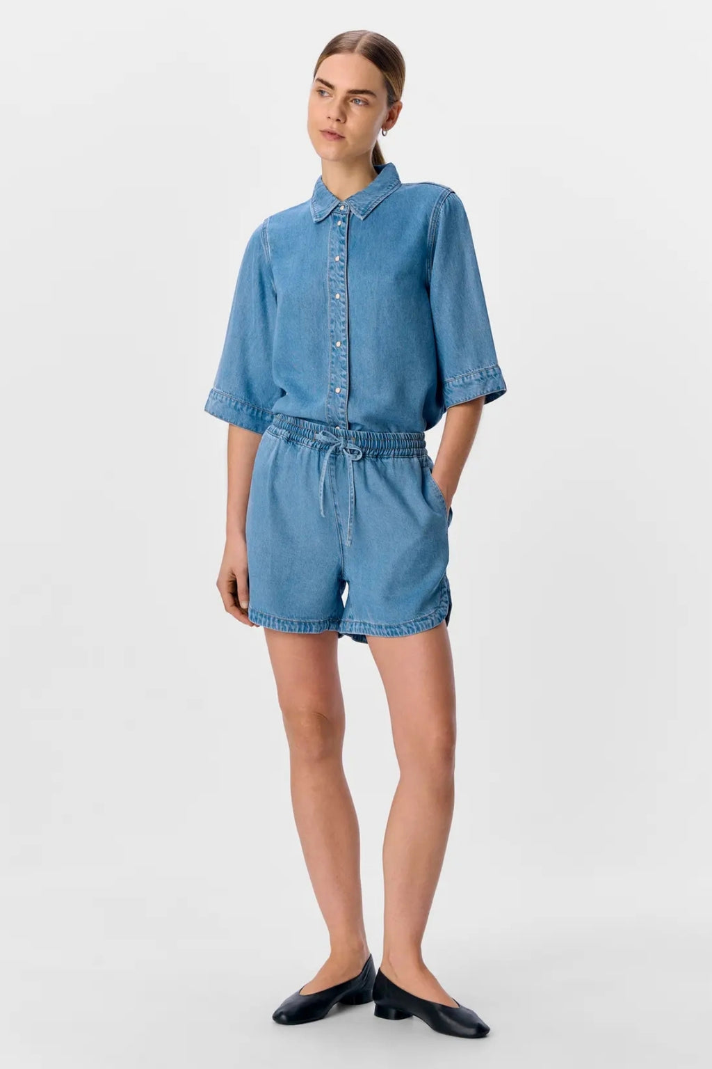 Frame Shorts - Lys Blå Denim