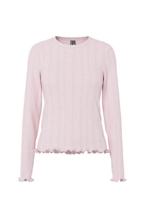 Marie O-Neck Top - Roseate Spoonbill