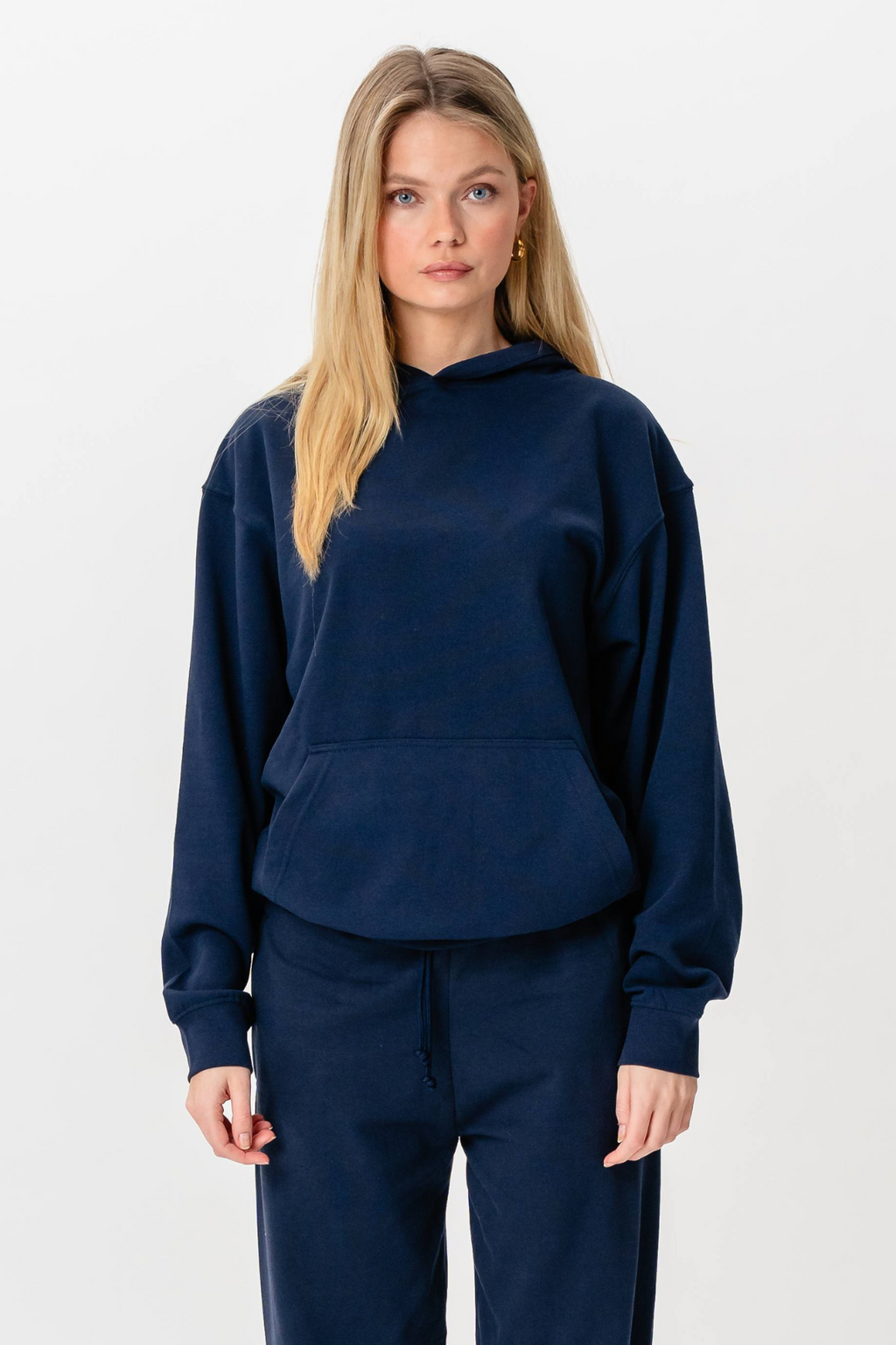 Hoodie Uden Snor - Navy