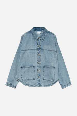 Jamie Denim Shacket - Lys Blå Denim