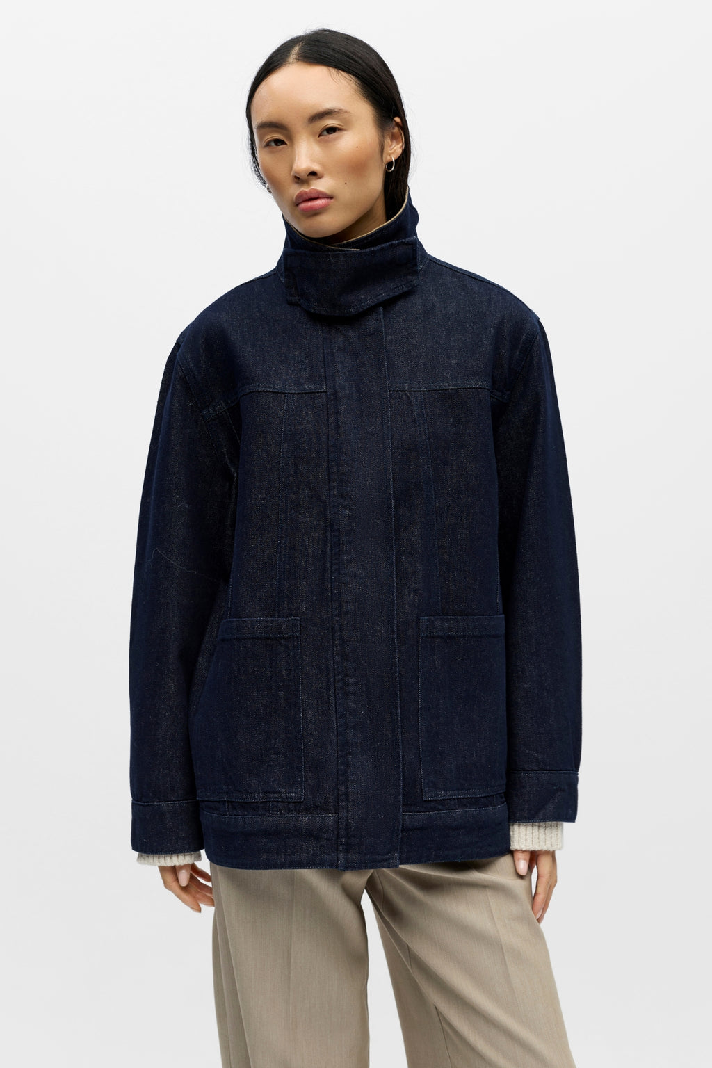 Sirenna Denim Jakke - Mørkeblå Denim