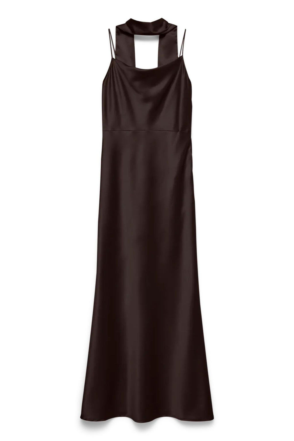 Cenia Singlet Scarf Ankelkjole - Chocolate Torte