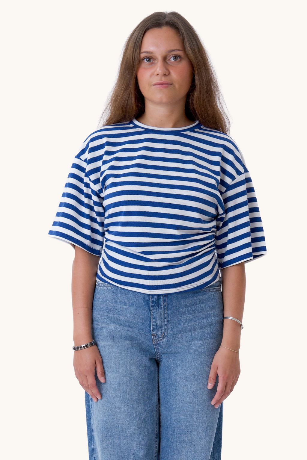 Pataya T-shirt - Blå/Hvid