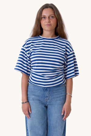 Pataya T-shirt - Blå/Hvid