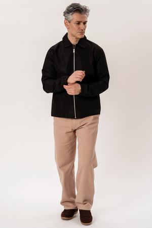 Short Zip Jacket - Sort