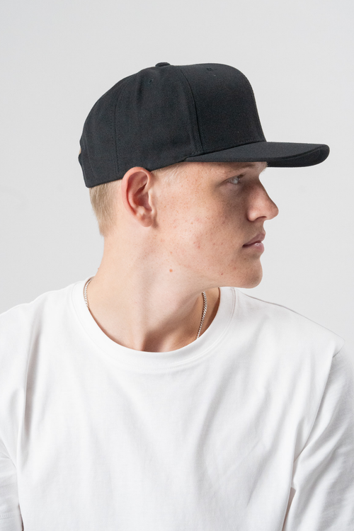 Organic Cotton Snapback - Sort