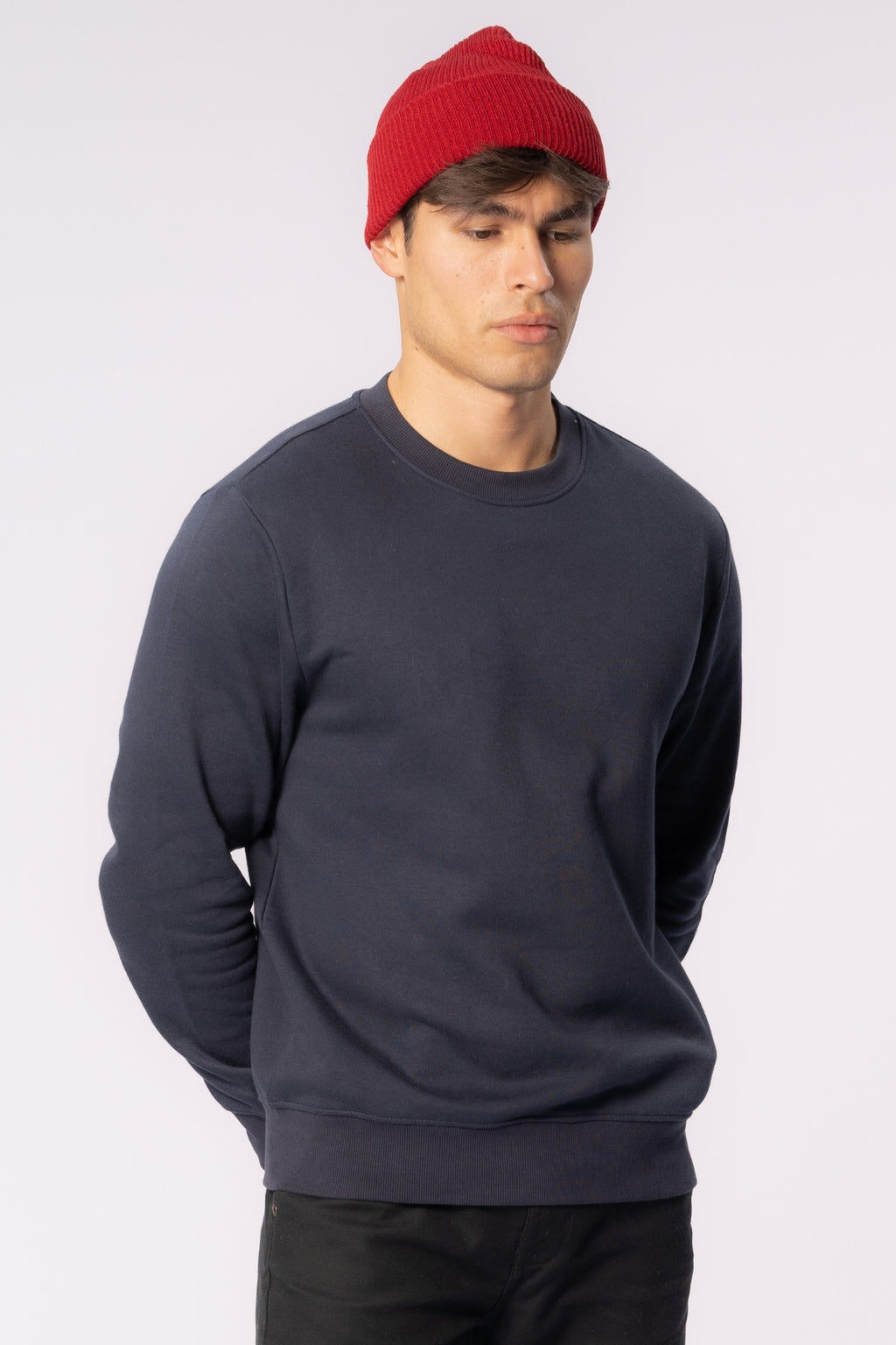 Knitted beanie - Rød