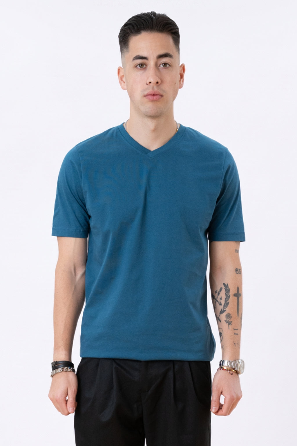 Basic V-neck t-shirt - (6 stk.)