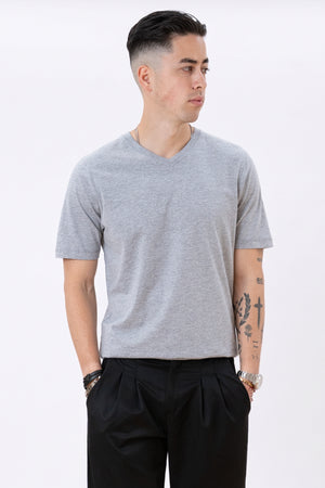 Basic V-neck t-shirt - (6 stk.)