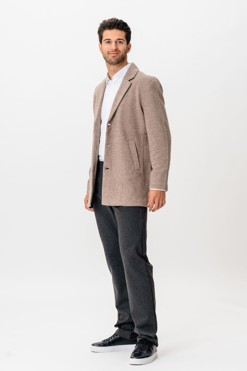 Klassisk frakke - Sand