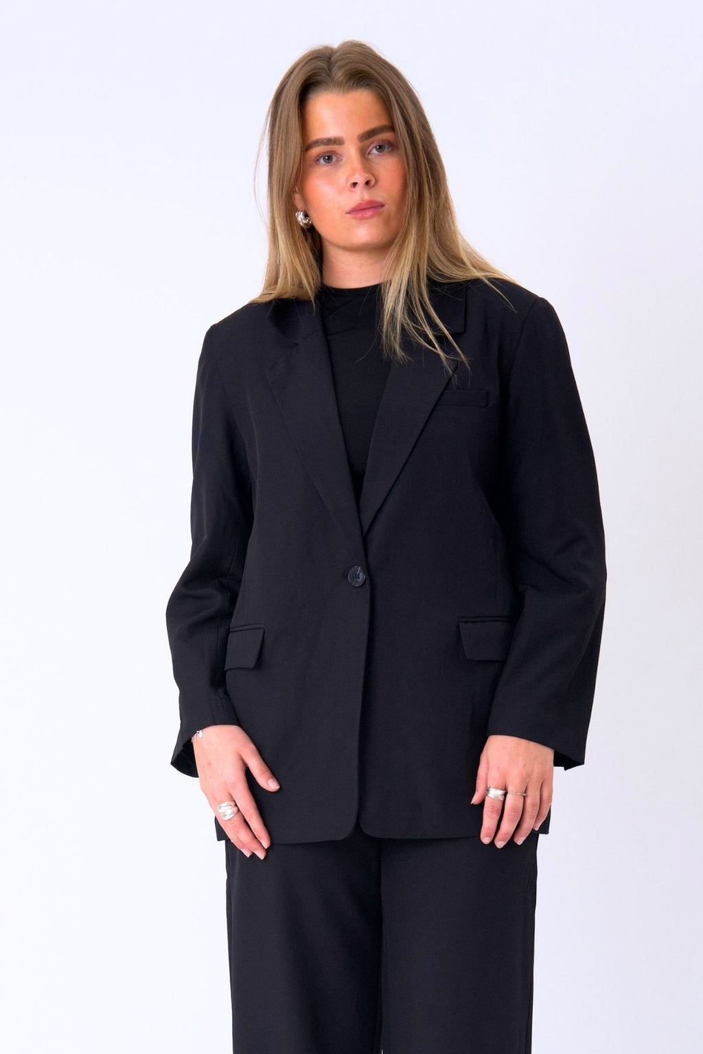 Oversized Blazer - Sort