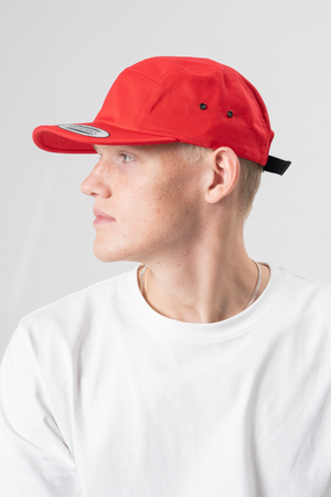 5 Panel Cap - Red