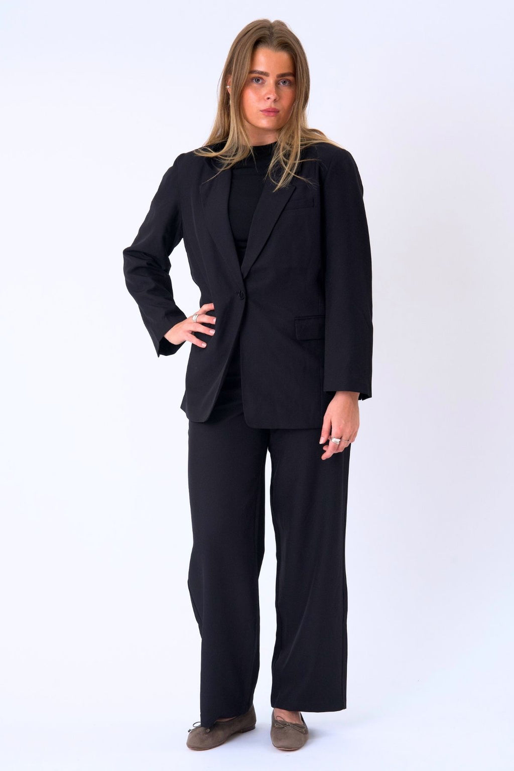 Oversized Blazer - Sort