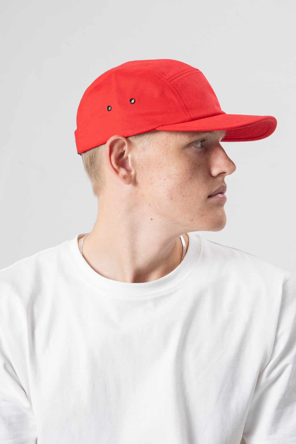 5 Panel Cap - Red