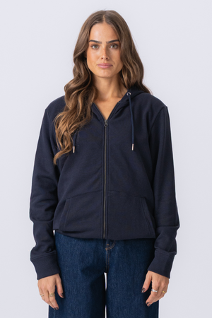 Zip Hoodie - Navy