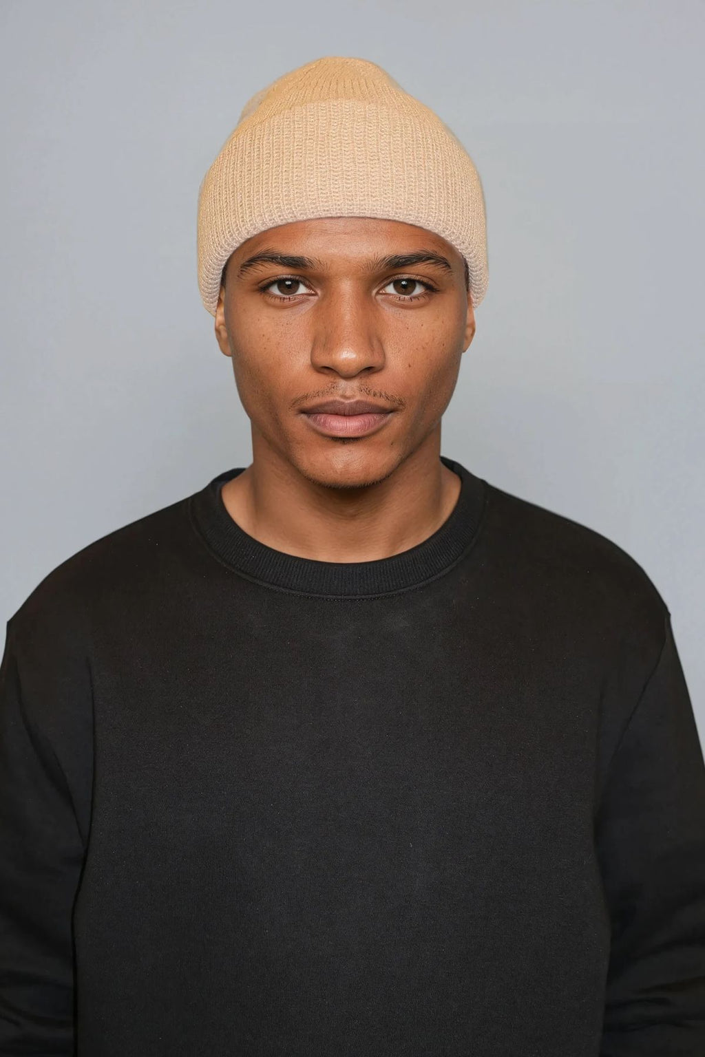 Classic beanie - Mørkbeige