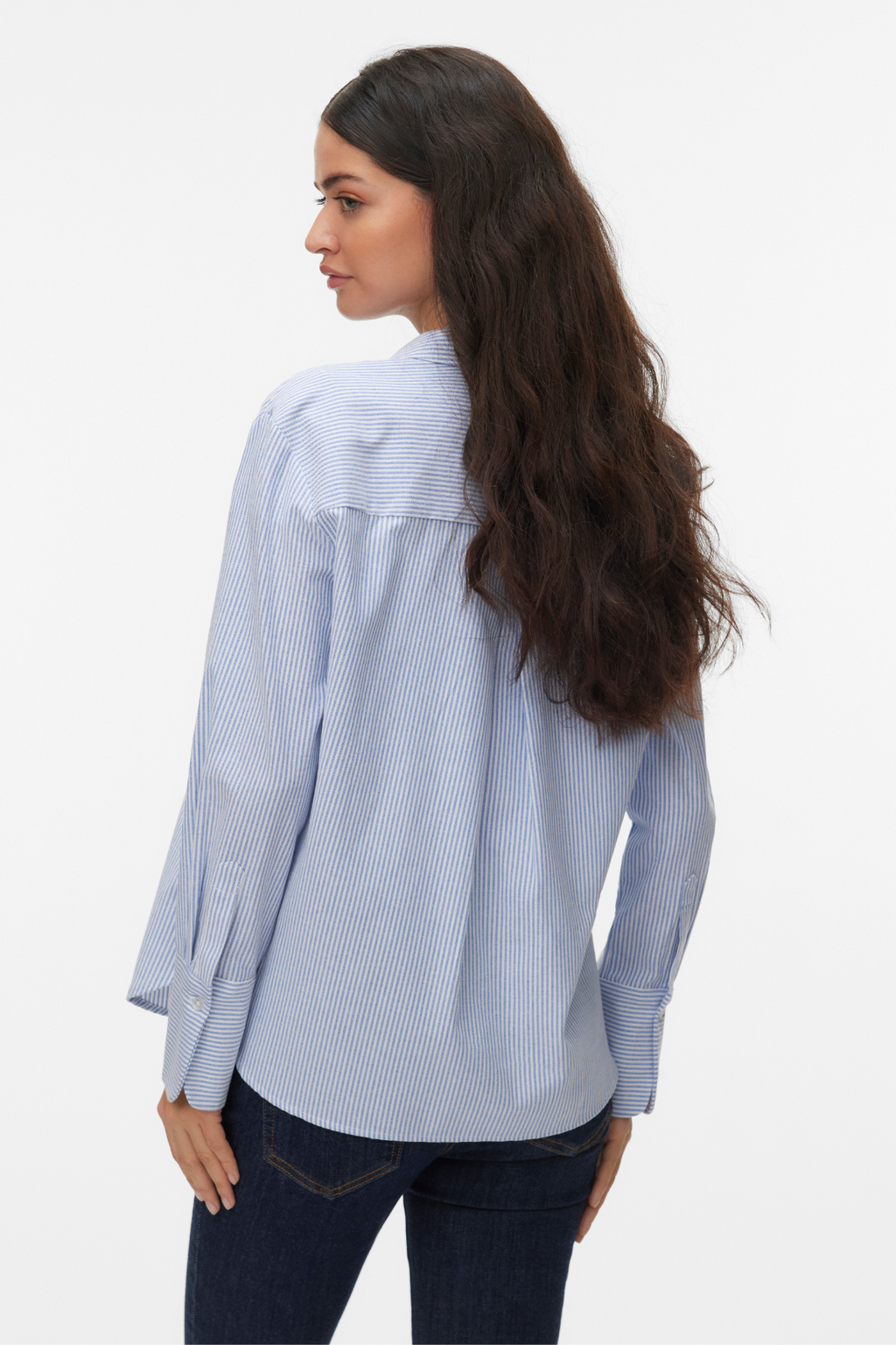 Inge Skjorte - Palace Blue Snow White