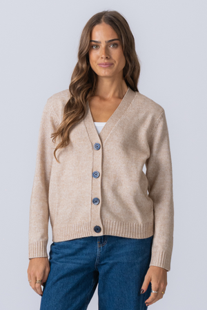 Strikket Cardigan - Beige