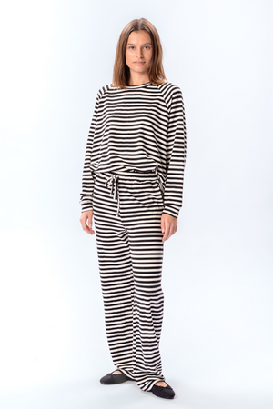 Stribede Bukser - Sort