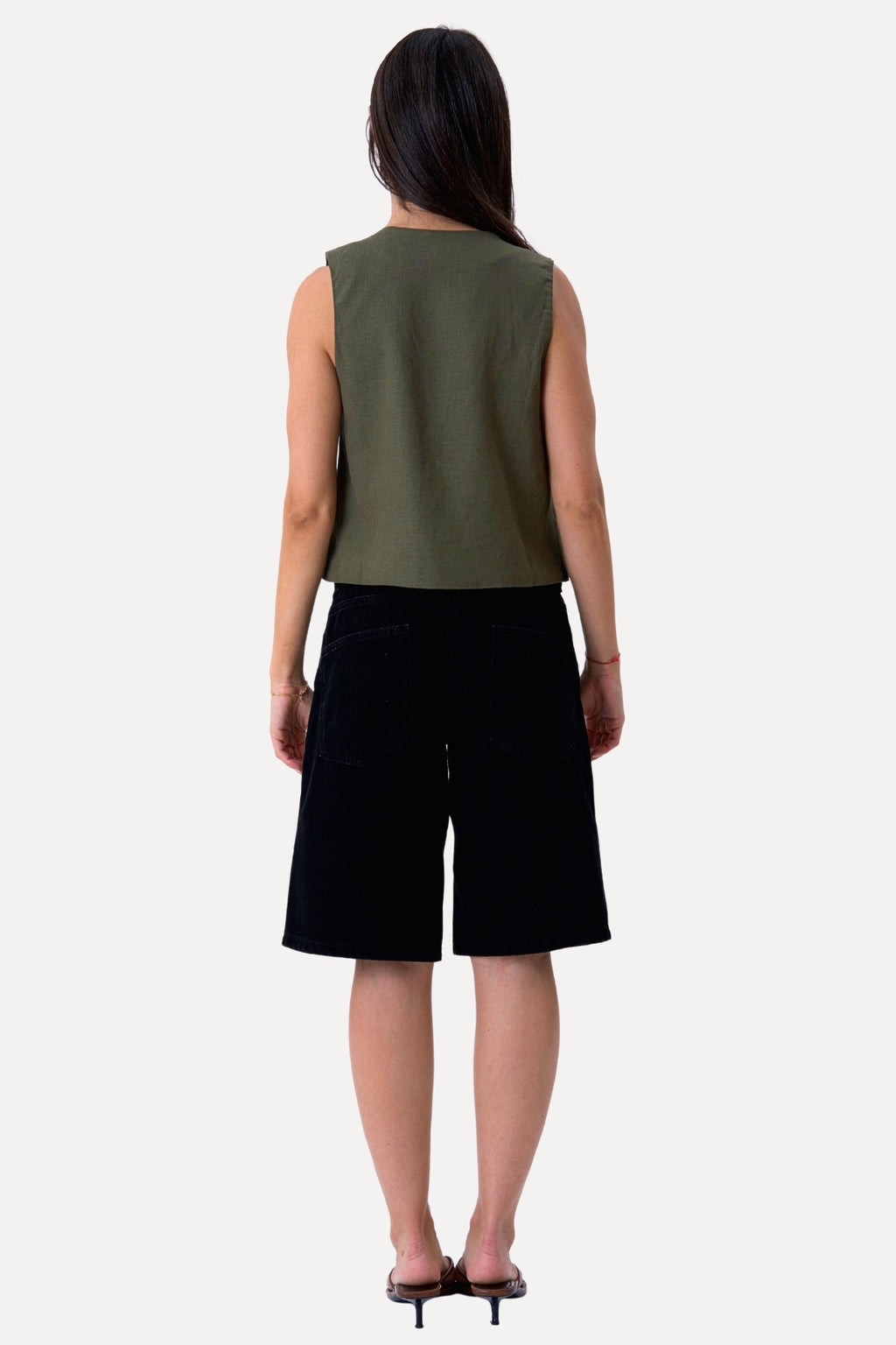 Hør Vest - Grøn