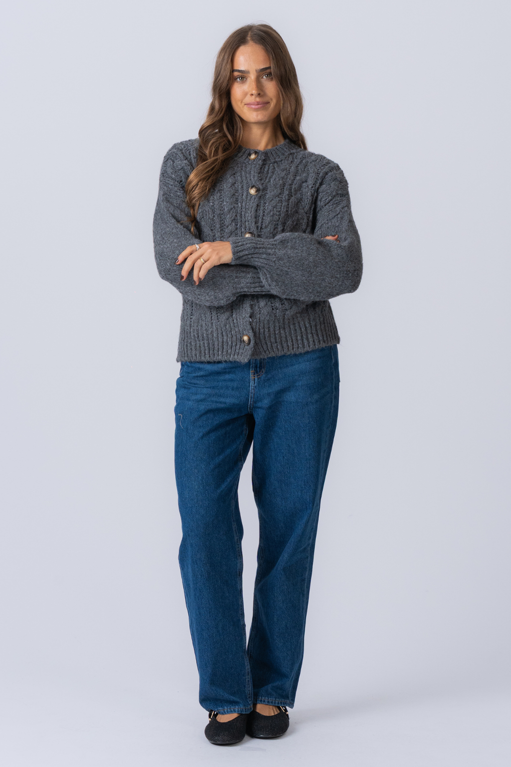 Botton Knit - Mid Gray