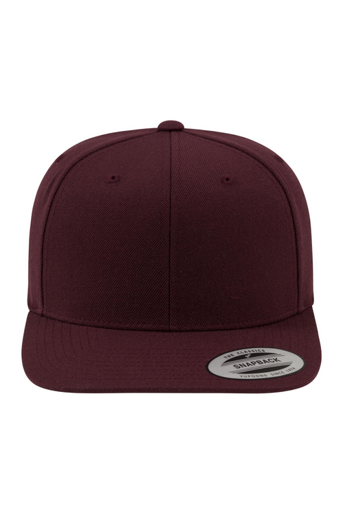 Classic Snapback - Maroon/Maroon