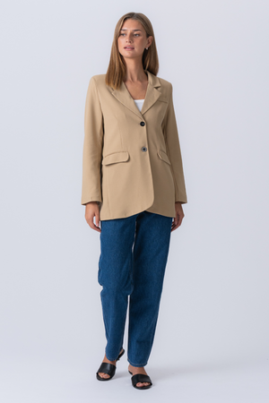 Claire Oversized Blazer - Beige