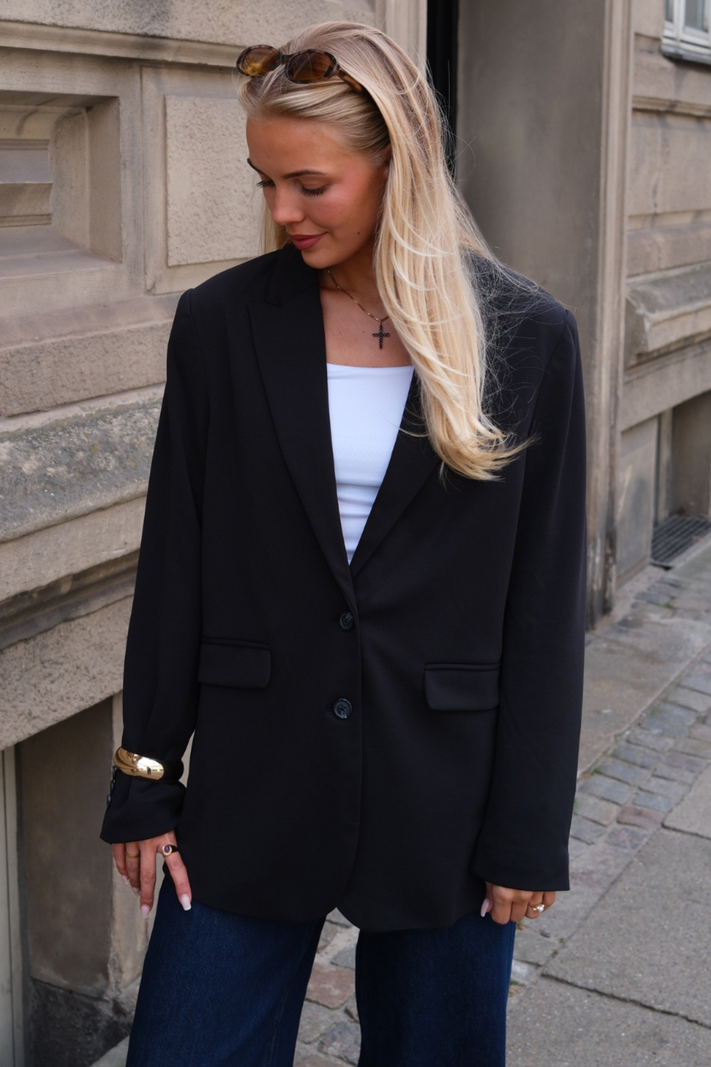Klassisk fit Blazer - Navy