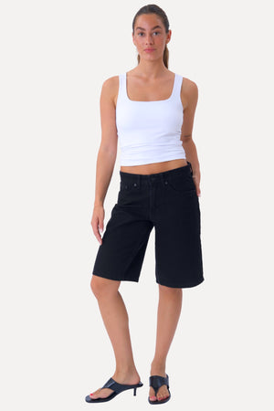 Denim Shorts - Sort