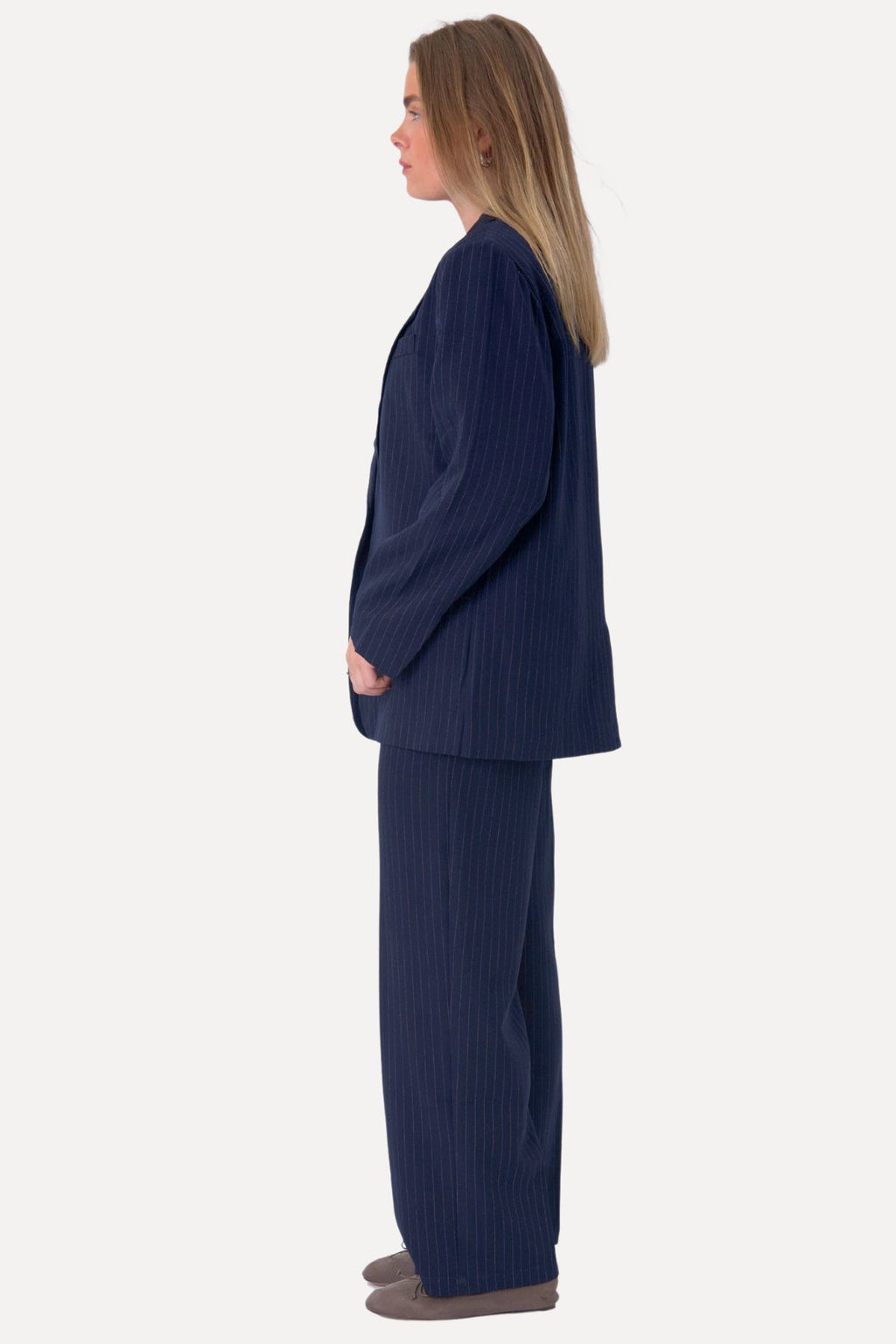 Oversized Suit - Navy Pinstripe