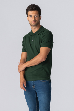 Muscle Polo Shirt - Mørkegrøn