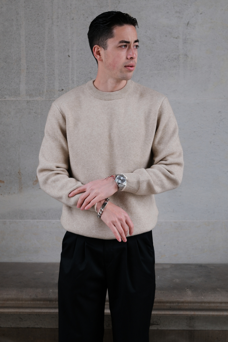 Crewneck Sweater - Beige