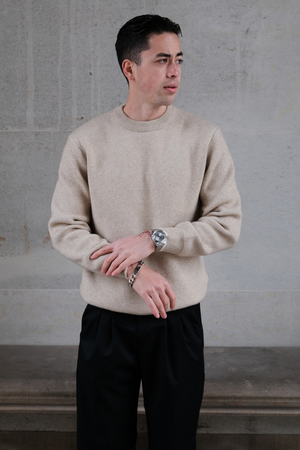 Crewneck Sweater - Beige