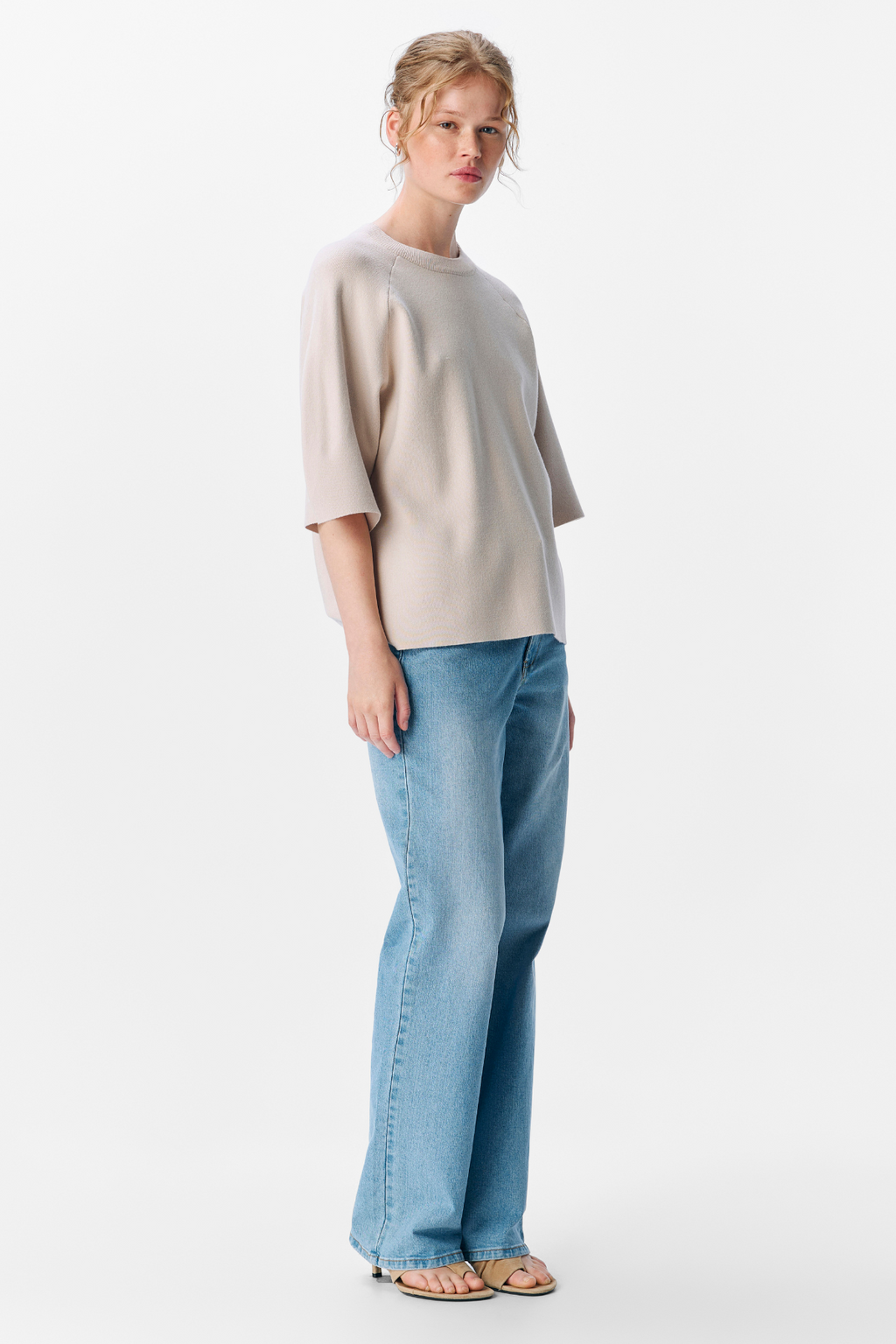 Reynard 2/4 Strik Pullover - Sølvgrå