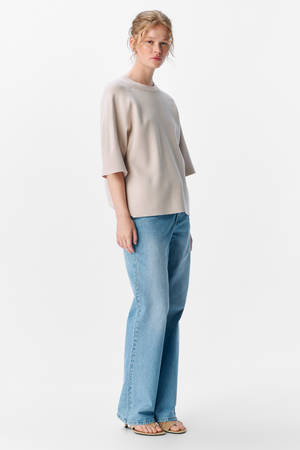 Reynard 2/4 Strik Pullover - Sølvgrå