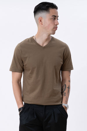 Basic V-neck t-shirt - (6 stk.)
