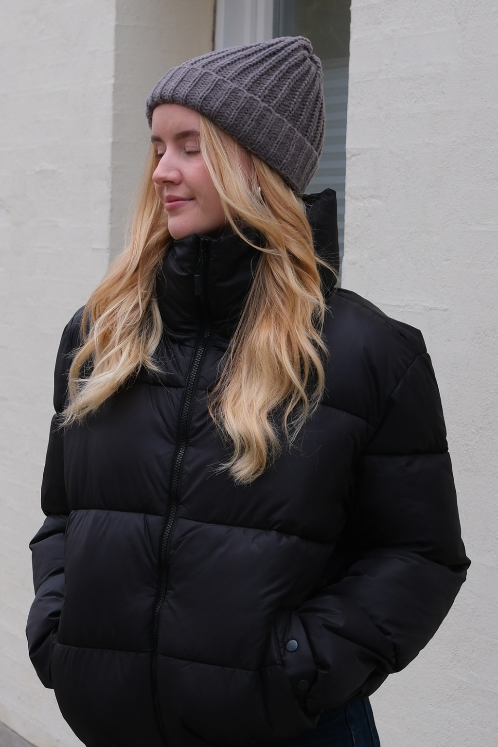 Ribbed Beanie - Mørkegrå